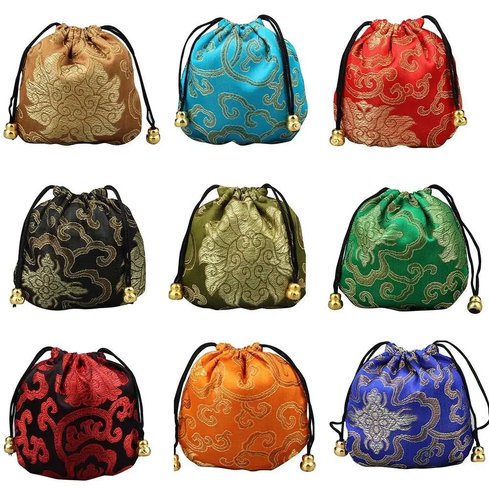 Top Trends: HOT SALES！Multi Color Chinese Good Lucky Bag Auspicious Cloud Design Storage Bag Jewelry Pouch Dropshipping Shoppable Styles