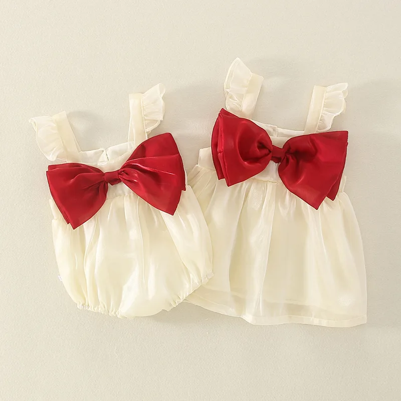 Top Trends: New Baby Girl Dress Summer Child Sweet Princess Infant Twins Party Wedding Children Clothing Birthday Gift Bowknot Bebe Ropa Shoppable Styles