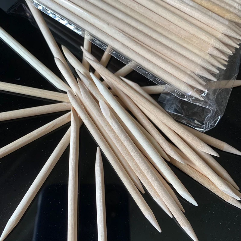 Top Trends: 100pcs Wooden Sticks For Nails Design Nail Gel Polish Drawing Art Orange Wood Stick Cuticle Pusher Remover Manicure Tool Set Shoppable Styles - Image 5