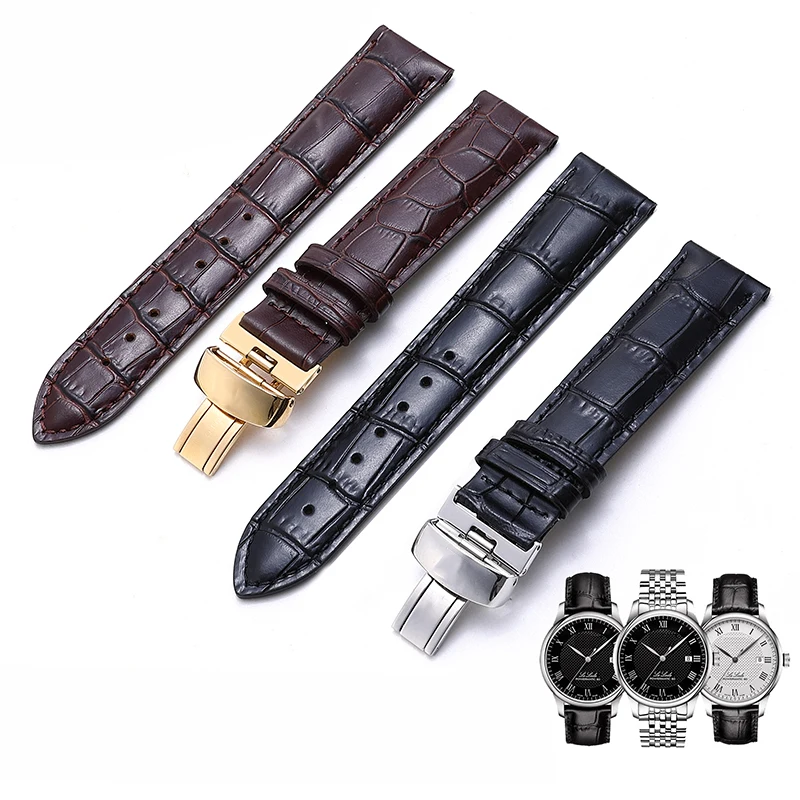 Top Trends: Genuine Leather Watchband For Tissot Le Locle T41 T006 PRC200 Watch Strap 18 19 20 21 22mm Wrist Belt Bracelet 1853 Watch Band Shoppable Styles