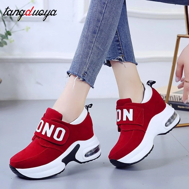 Top Trends: Platform Wedge Sneakers Ladies Shoes Sneaker Casual Shoes Trainers Women Female Shoes Black Red Sneakers Women Tenis Feminino Shoppable Styles