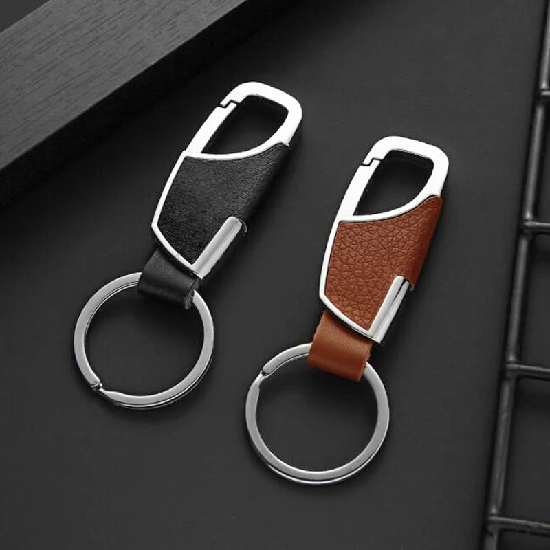 Top Trends: Fashion Leather Key Chain New Men Women Metal Waist Hanging KeyChain Best Gift Key Ring Jewelry Shoppable Styles