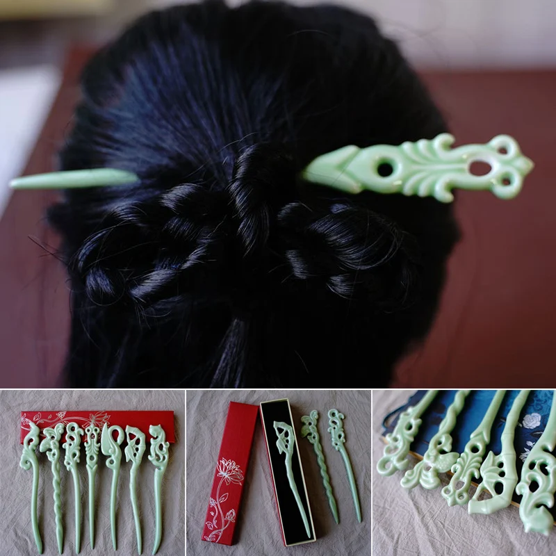 Top Trends: Vintage Ceramics Hairpin Elegant Hair Stick Personalized Hair Accessories Great Gifts For Women Girls BN Shoppable Styles