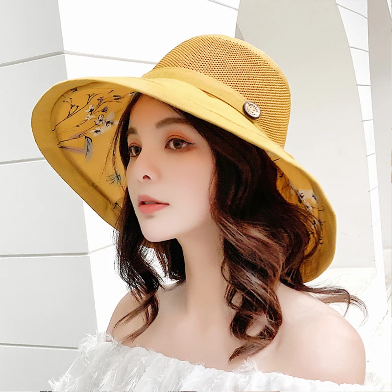 Top Trends: K116 Women's Bucket Hat Panama Fashion Sun Visor Breathable Fisherman Protection Hat Summer Hats Beach Sun Hats Breathable Shoppable Styles - Image 5