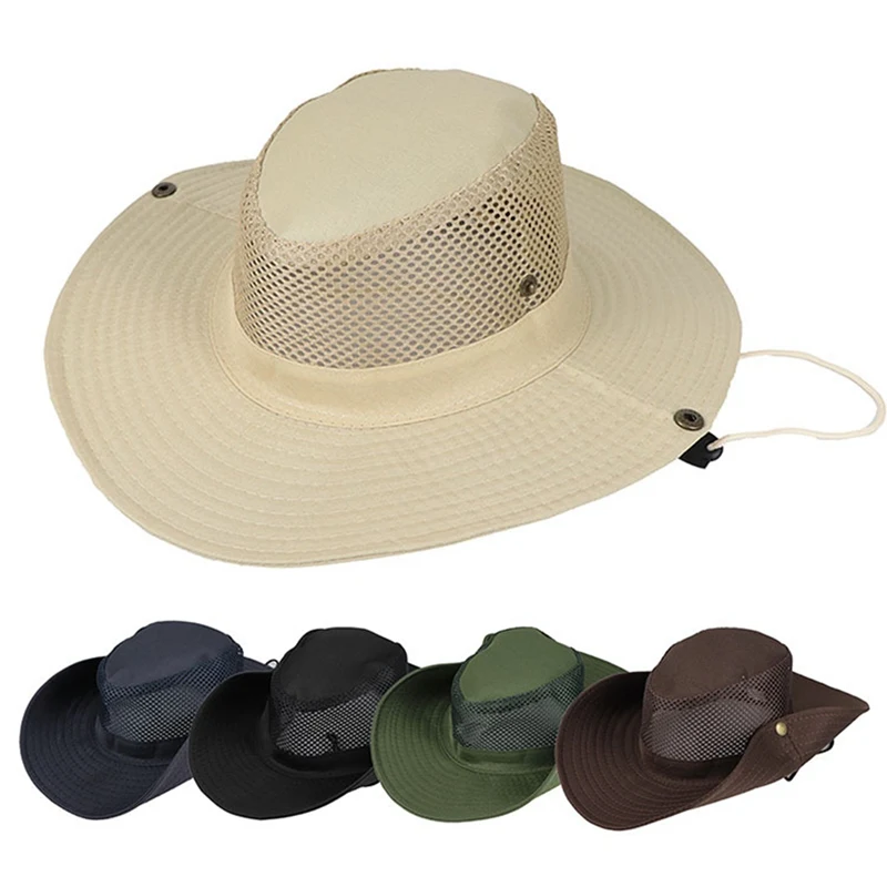 Top Trends: Outdoor Fishing Cap Summer Sun Protection Anti-UV Hat Sunhat For Men Fisherman Hats Breathable Male Bennet Caps Quick-dry Shoppable Styles