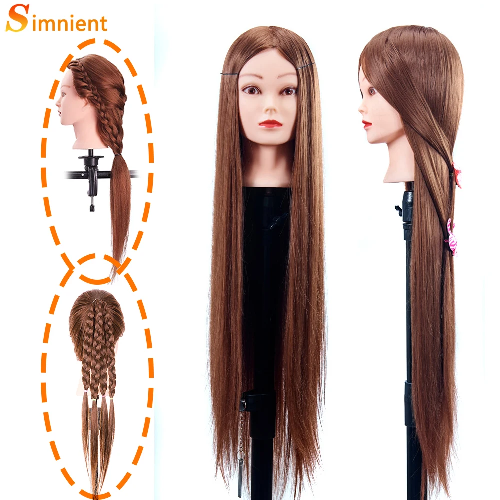 Top Trends: 31.5&#039;&#039; Female Mannequin Head With Synthetic Hair Dolls For Hairdressers Mannequin Hairstyles Hairdressing Styling Training Head Shoppable Styles