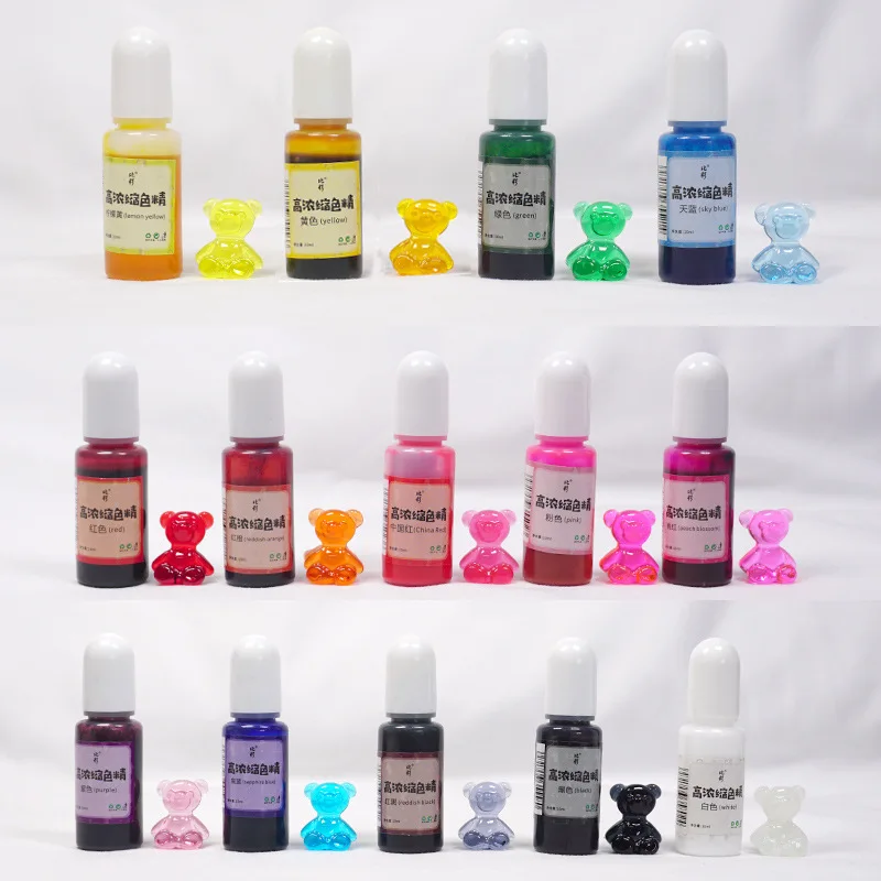 Top Trends: 10ml Epoxy Resin Pigment DIY Liquid Colorant Dye Pigment For Jewelry Uv Resin Mold Sets Kit 14 Colors Shoppable Styles