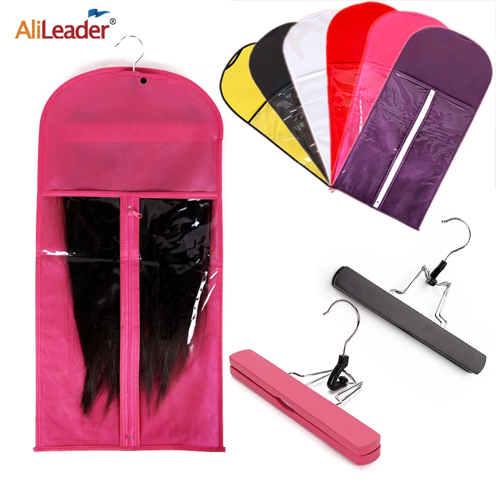 Top Trends: Alileader Wig Storage Bag With Hanger Wig Storage Holder For Hairpieces Non-woven Transparent Wig Accessories Wigs Storage Bag Shoppable Styles