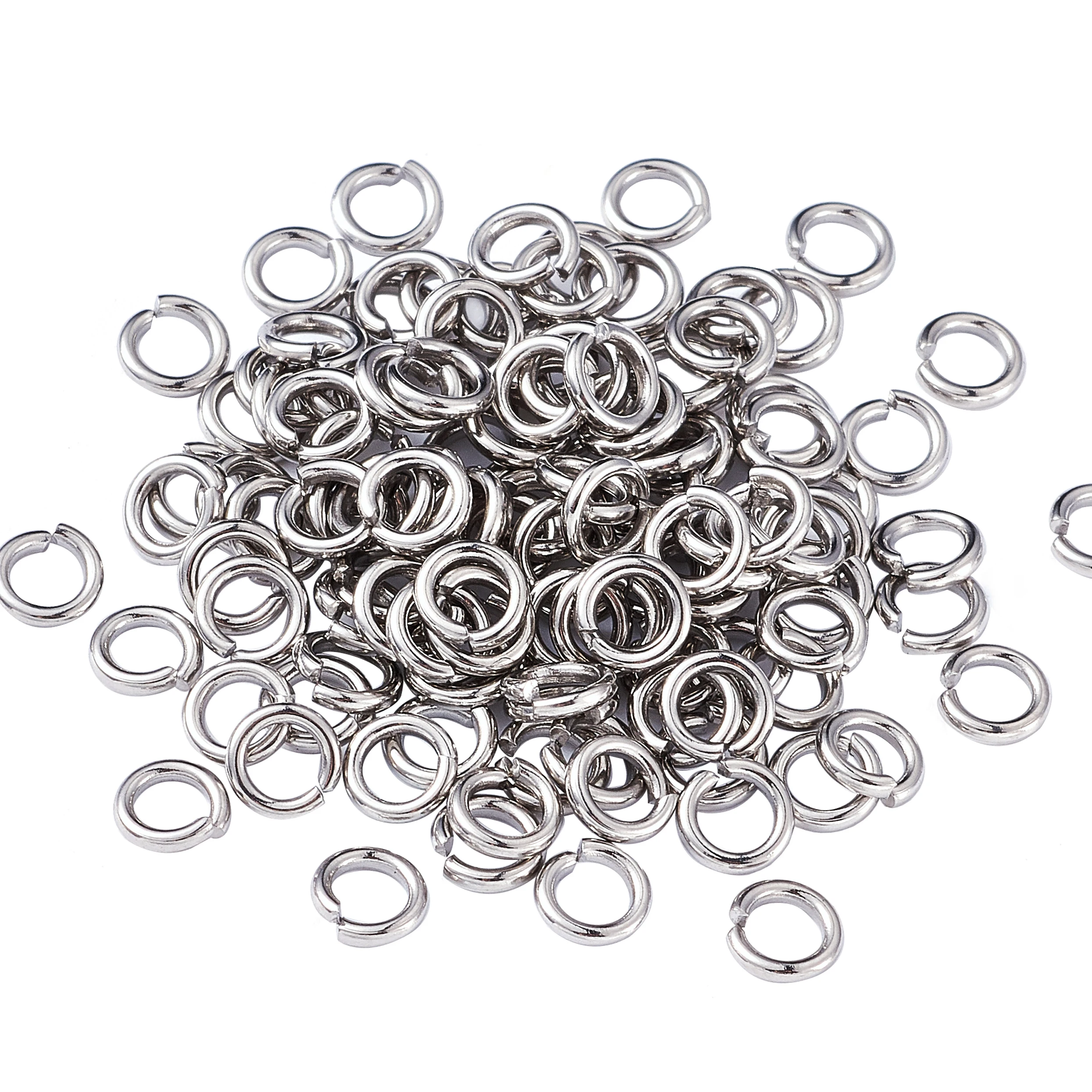 Top Trends: 2000pcs 304 Stainless Steel Open Jump Rings Close But Unsoldered For Jewelry Making DIY Bracelet Necklace Findings 5 6 7 8 10mm Shoppable Styles