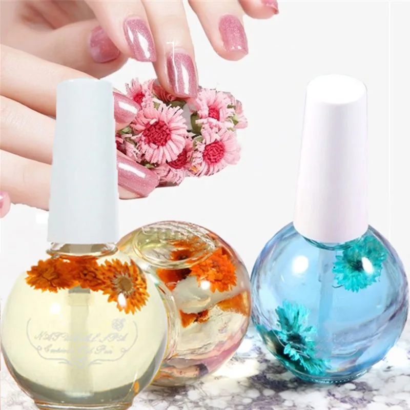 Top Trends: 15ML Oil Dried Flowers Manicure Tool Transparent Flower Manicure Nail Cuticle Oil Cuticle Cuticle 0.5 Oz Oil Nail Nutrition Shoppable Styles