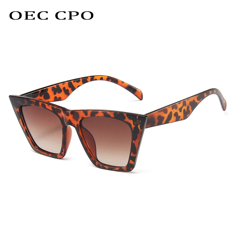 Top Trends: OEC CPO New Fashion Cat Eye Sunglasses Women Fashion Brand Designer Sun Glasses Female Trend Shades Brown Eyewear UV400 O947 Shoppable Styles - Image 3