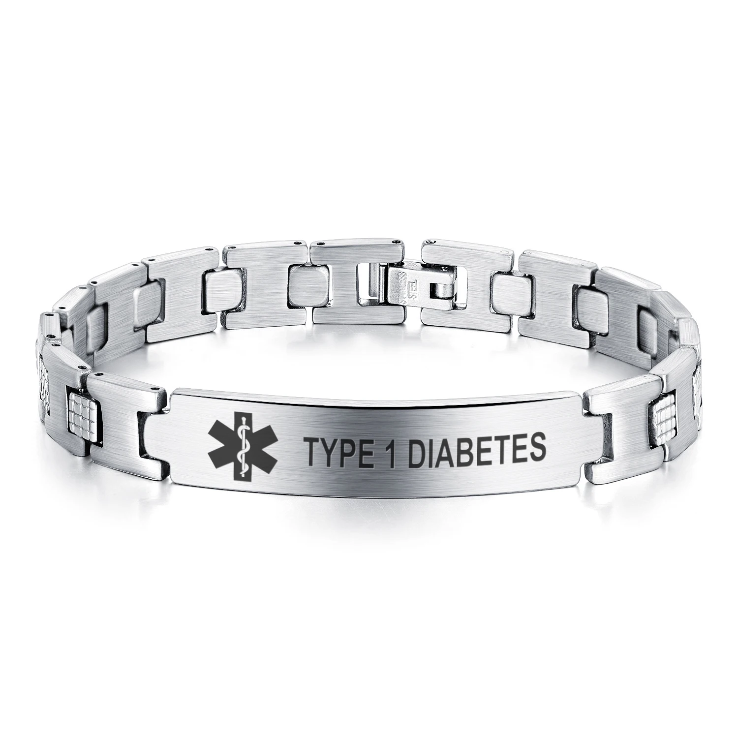 Top Trends: Customized Elegant Surgical Grade Steel Medical Alert ID Bracelet For Men Custom Stainless Personalized Jewelry Shoppable Styles