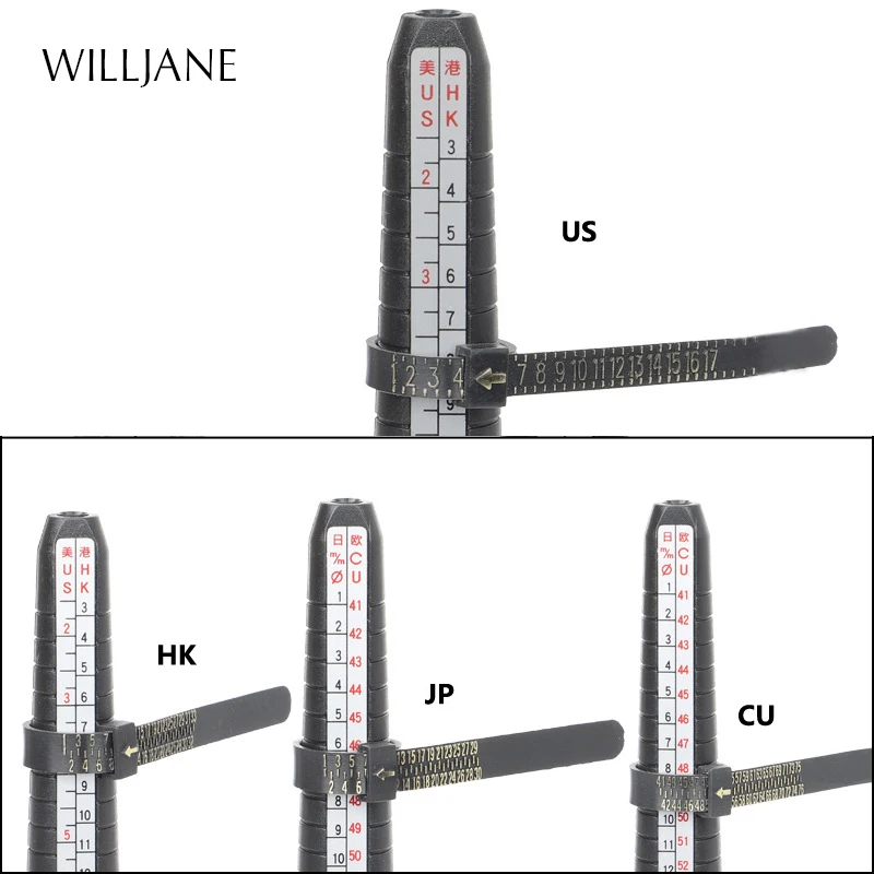 Top Trends: Professional Ring Mandrel Stick Ruler Measurer Jewelry Tools US UK Japan EU HK Finger Gauge Ring Sizer Measuring Size Tool Set Shoppable Styles