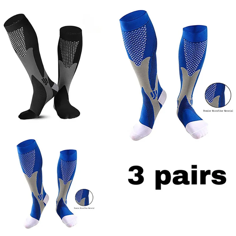 Top Trends: 3pair Men Women Compression Socks Varicose Veins Leg Relief Pain Compression Socks Anti Fatigue Pain Relief Sports Stockings Shoppable Styles