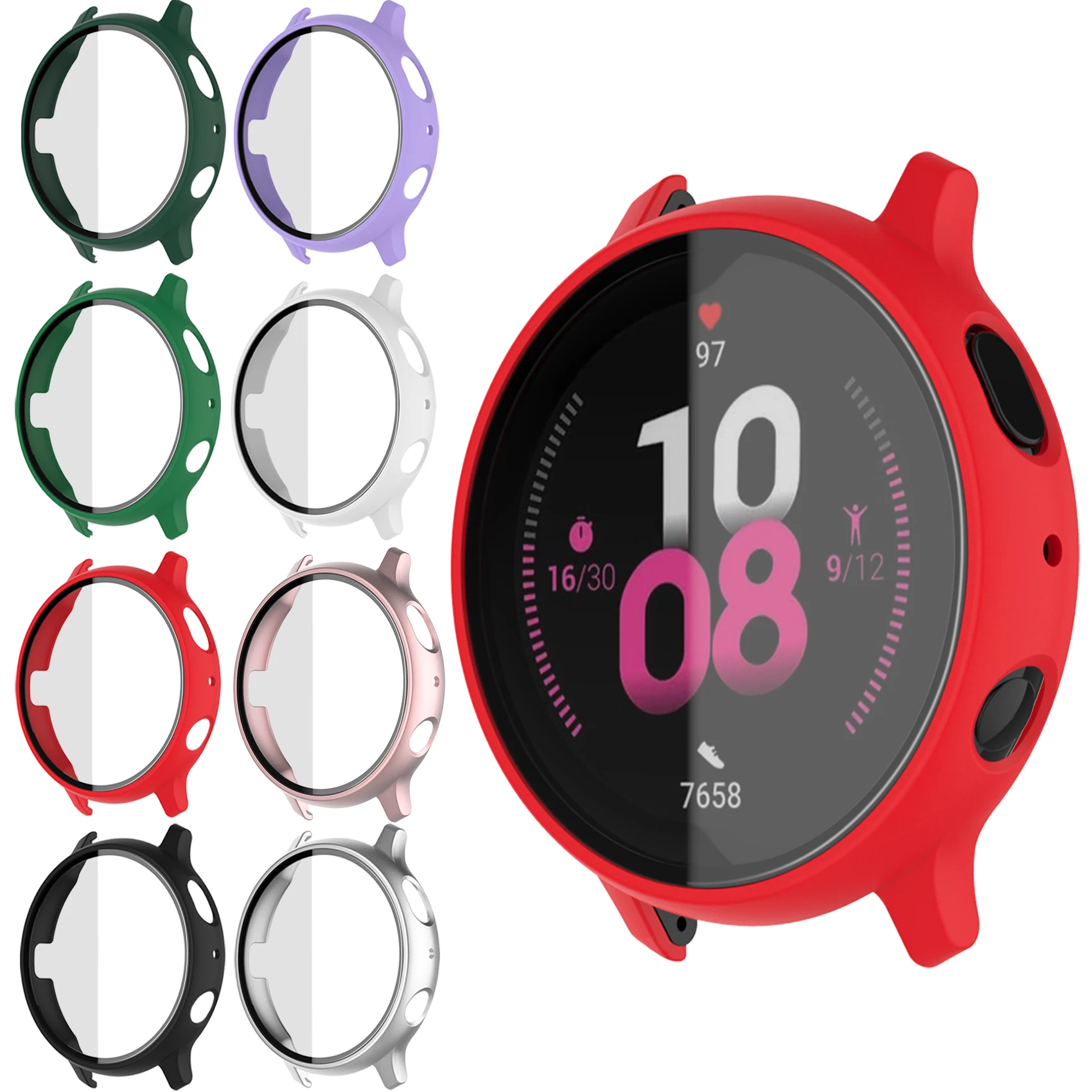 Top Trends: Matte Cover For Samsung Galaxy Watch Active 2 Case 44mm 40mm All Around Coverage Protective Bumpers Glass Screen Protector Shoppable Styles