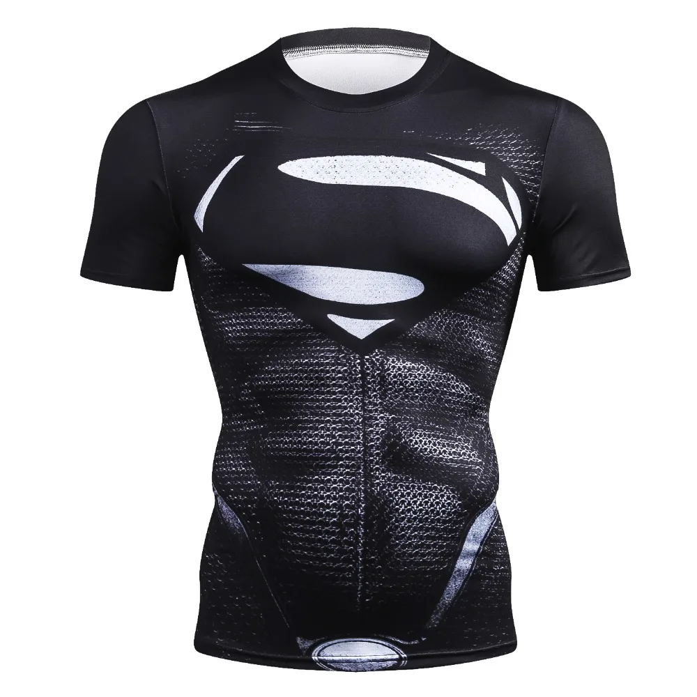 Top Trends: New Brand Fitness Compression T-Shirt Men Short Sleeve 3D Exercise Tops Men T Shirt Summer Fashion Casual Tshirt Shoppable Styles