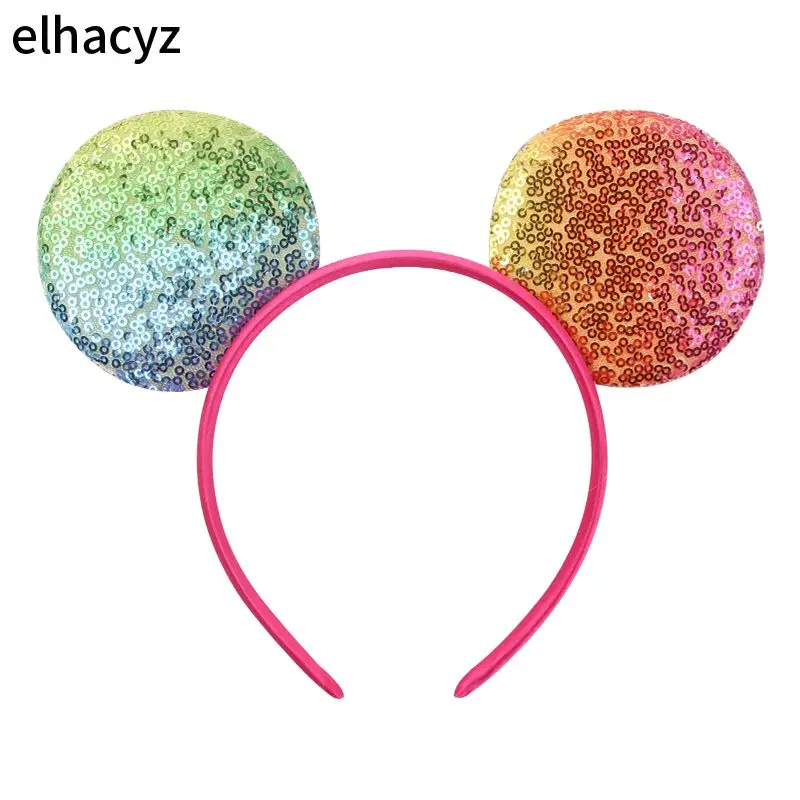 Top Trends: Hot Sale Sequins Mouse Ears Headband With No Bow For Women / Kids Holiday Travel Hairband Party DIY Accessories Festival Head Wear Shoppable Styles