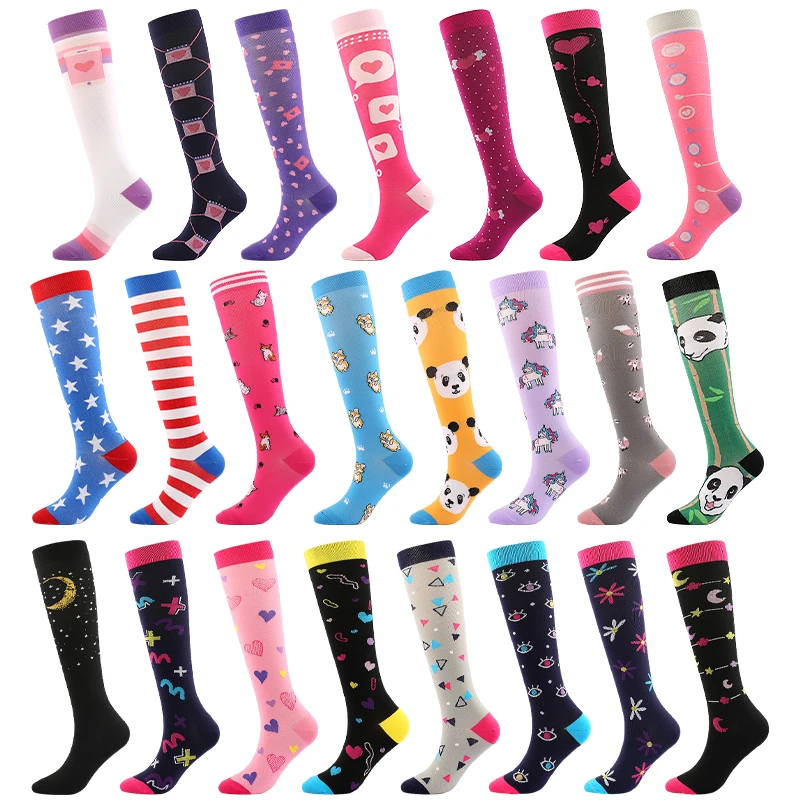 Top Trends: 2021 New 58 Styles Unisex Compression Socks Riding Socks Suitable For Running Marathon Socks, Medical Edema, Varicose Veins Shoppable Styles