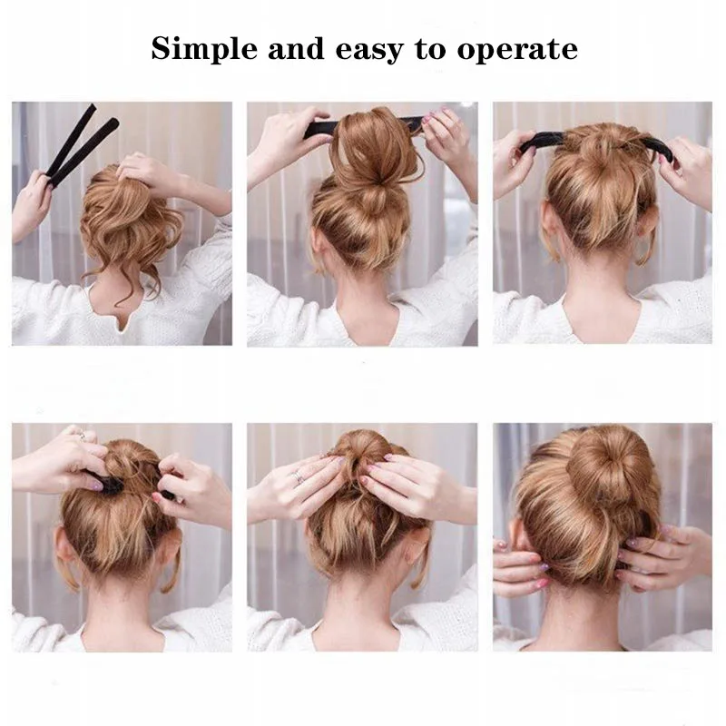 Top Trends: Fashion Ball Head Braided Hair Artifact, Lazy Curly Hair, Slap Ring, Bud Head Set, Simple Curly Hair Stick, Headdress Shoppable Styles - Image 2