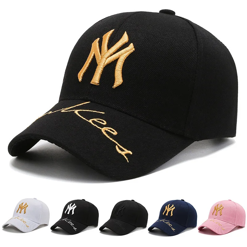 Top Trends: MY Embroidery Baseball Cap Adjustable Fashion Snapback Sports Cap Women Men Visor Hat Tide Hip Hop Hat NY Gorras Wholesale DP021 Shoppable Styles