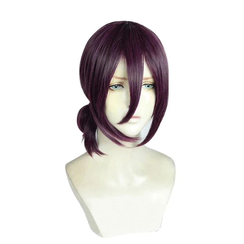 Top Trends: Reze Cosplay Wig Anime Chainsaw Man Purple Brown Ponytail Hair Pelucas Halloween Carnival Party Costume Role Play Shoppable Styles - Image 2