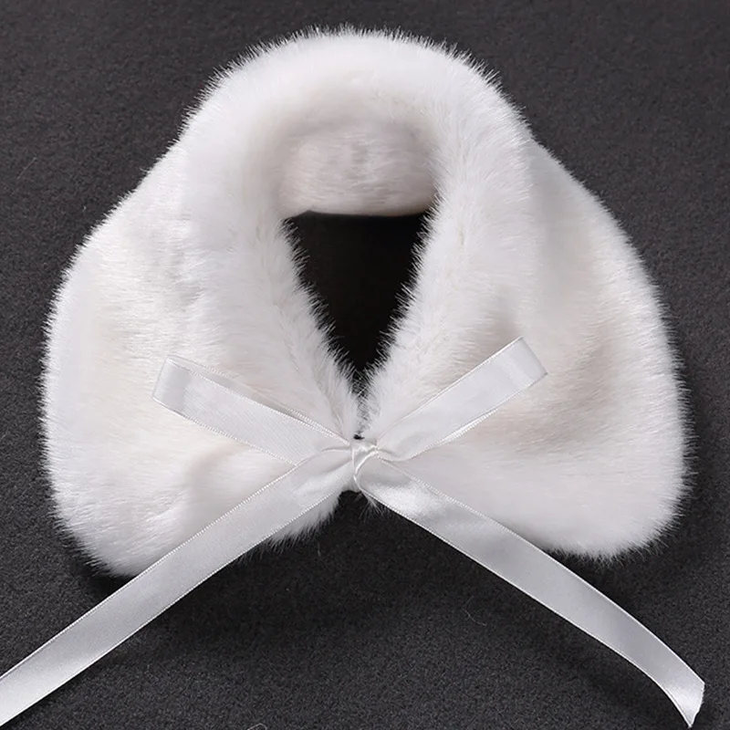 Top Trends: Children's Fur Collar Autumn Winter Cape Warm Down White Thick Scarf With Dress Shawl Shoppable Styles