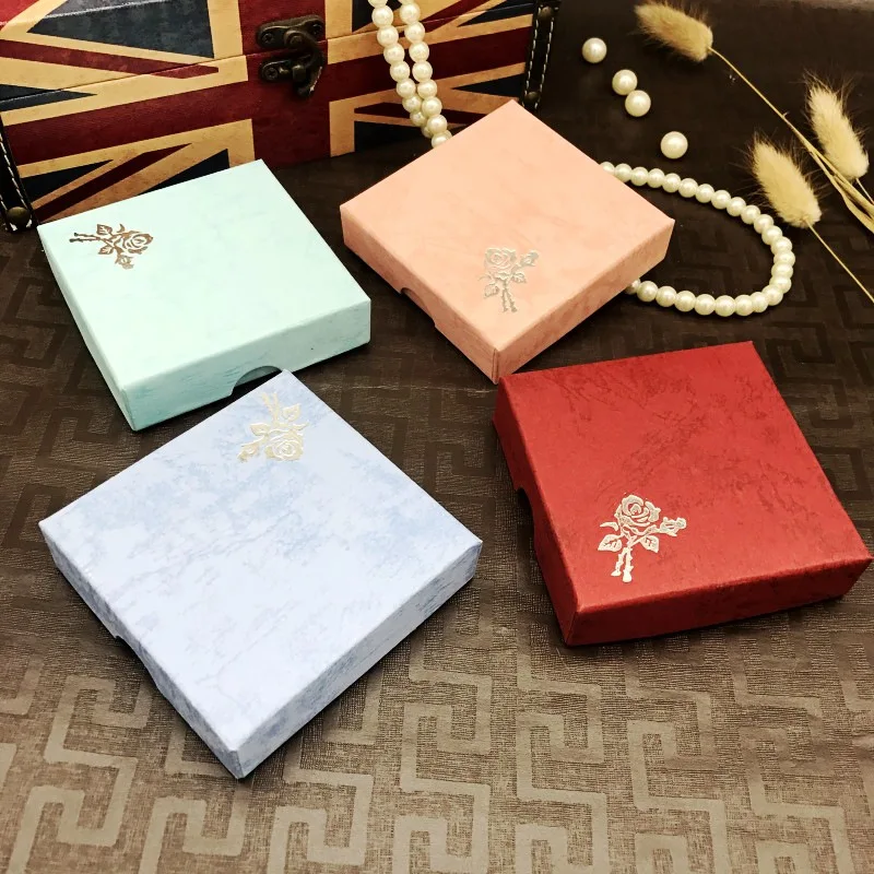 Top Trends: Square Jewelry Packaging Box Bracelet Necklace Cardboard Gift Organizer Case Women Pendant Storage Display Container 2022 NEW Shoppable Styles