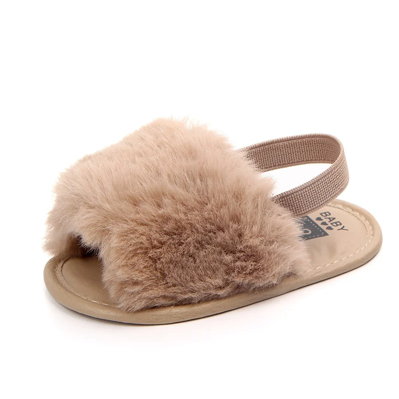 Top Trends: Fashion Faux Fur Baby Shoes Cute Infant Baby Boys Girls Shoes Soft Sole Slipper Comfortable Indoor Shoes For 0-18M Shoppable Styles - Image 4