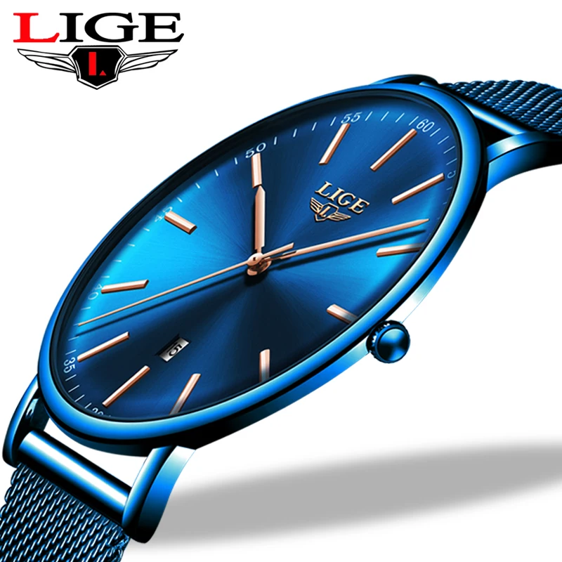 Top Trends: LIGE Womens Watches Top Brand Luxury Waterproof Watch Fashion Ladies Stainless Steel Wristwatch Casual Quartz Clock Reloj Mujer Shoppable Styles