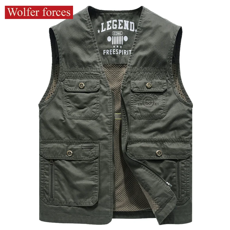 Top Trends: Spring Tooling Vest Men's Multi Pocket Fishing Photography Jackets Outdoor Mountaineering Vests Autumn Cotton Vest Thermal Coats Shoppable Styles