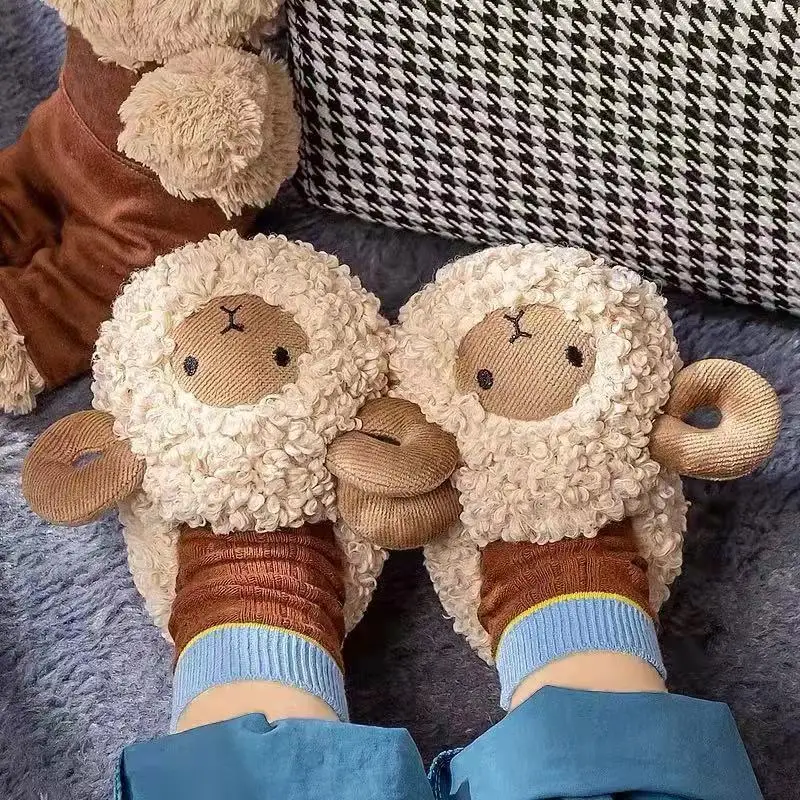 Top Trends: Winter Children&#039;s Little Sheep Children&#039;s Cotton Slippers Boys And Girls Indoor Home Cotton Slippers Lovely Warm Slippers Shoppable Styles