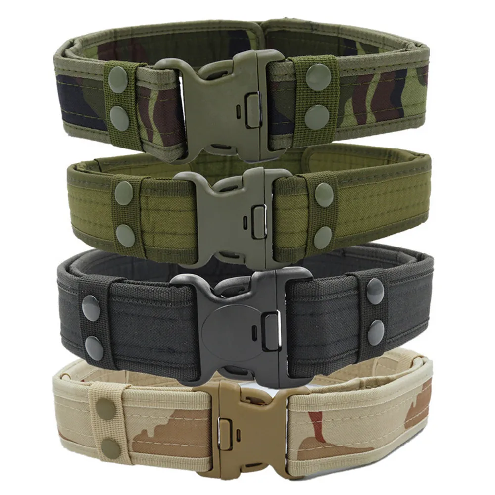 Top Trends: 2023 Fashion New Army Style Combat Belts Quick Release Tactical Belt Men Waistband Outdoor Hunting Camouflage Waist Strap Shoppable Styles