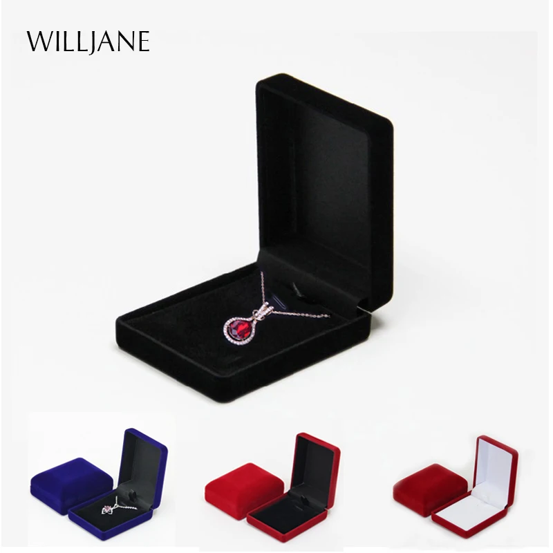 Top Trends: Bride Necklace Pendant Box Wholesale Quality Velvet Wedding Jewelry Gift Case Trinket Display Holder Large Earrings Storage Box Shoppable Styles