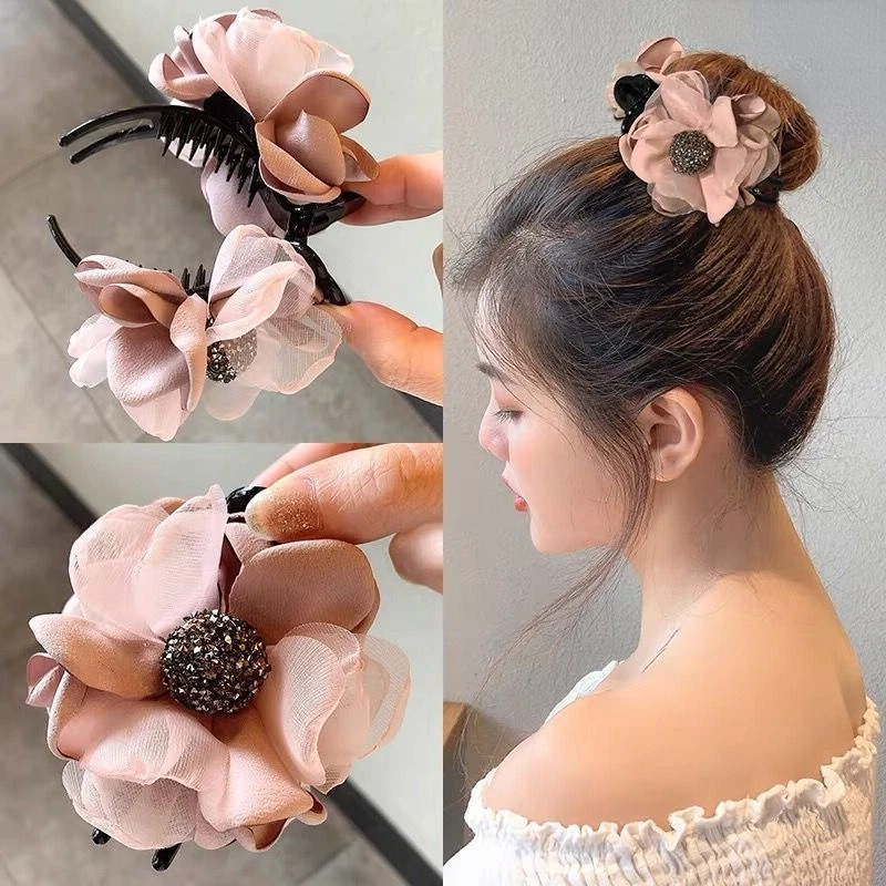 Top Trends: Lazy Hair Claw Headdress Ball Head Pin Horsetail Buckle Catch Clip Korean Female Grip For Women Accessories Shoppable Styles