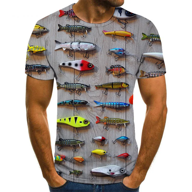 Top Trends: 2023 Hot New Men Leisure 3D Printing T Shirt Funny Fish Print Tees Men / Women T-shirt Hip Hop Streetwear Oversized Harajuku Tops Shoppable Styles