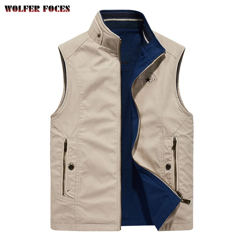 Top Trends: Spring Outdoor Vest Custom Luxury Jackets Mens Bomber Camping Jackets Autumn Fashionable Bigsize Sleevelesswo Vest Military Coat Shoppable Styles