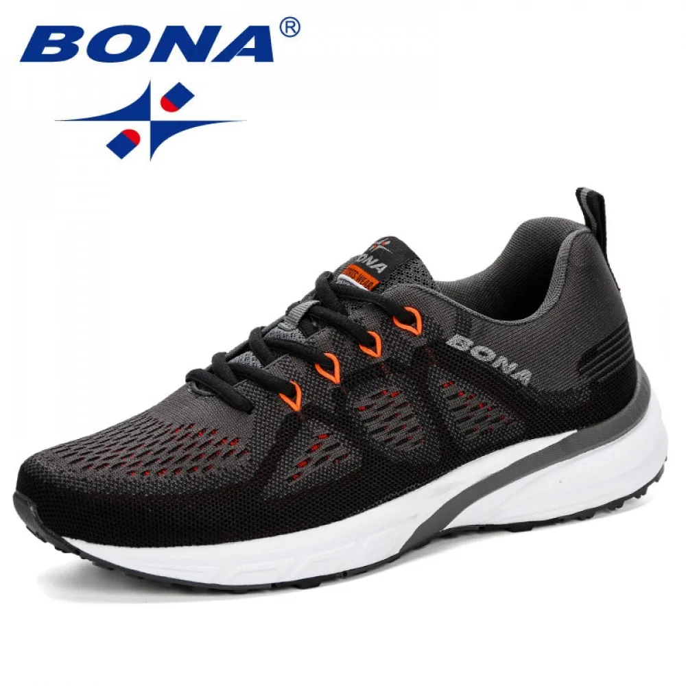 Top Trends: BONA Sneakers Men Shoes Sport Mesh Trainers Lightweight Baskets Femme Running Shoes Outdoor Athletic Shoes Men Shoppable Styles