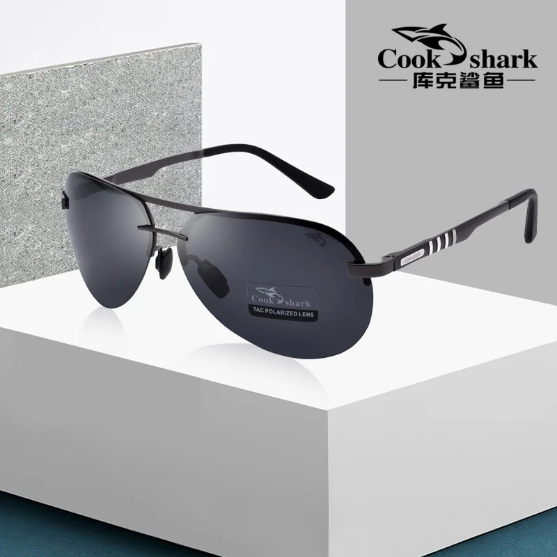 Top Trends: Cook Shark Men's Sunglasses Sunglasses Men's Influx Of People Driving Polarized Blue Glasses Sunglasses Drivers Driving Glasses Shoppable Styles