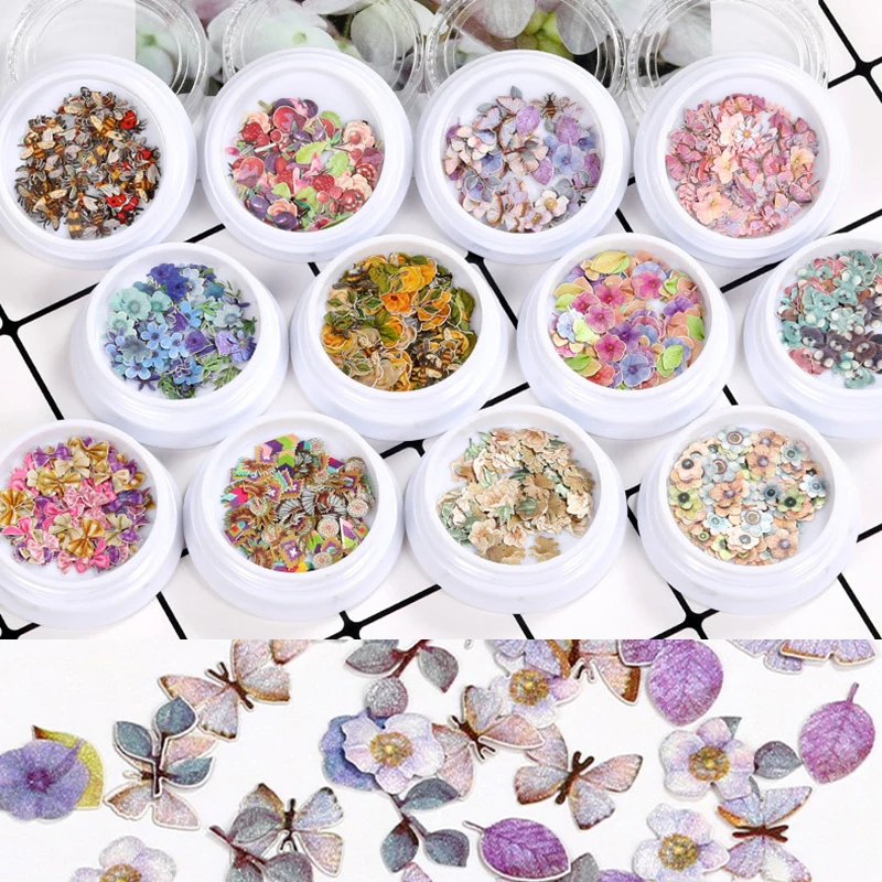 Top Trends: 1box Small Wood Pulp Flowers Chips Epoxy Resin Mold Filling UV Resin Decorative Paper Flower Jewelry Making Nail Art Craft DIY Shoppable Styles