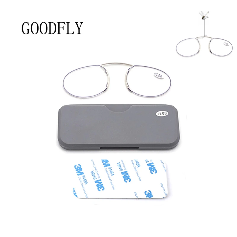 Top Trends: Mini Reading Glasses Men Women Nose Clip Reader Blue Light Blocking Portable Wallet Presbyopic Eyeglasses With Case Eyewear 2023 Shoppable Styles - Image 4