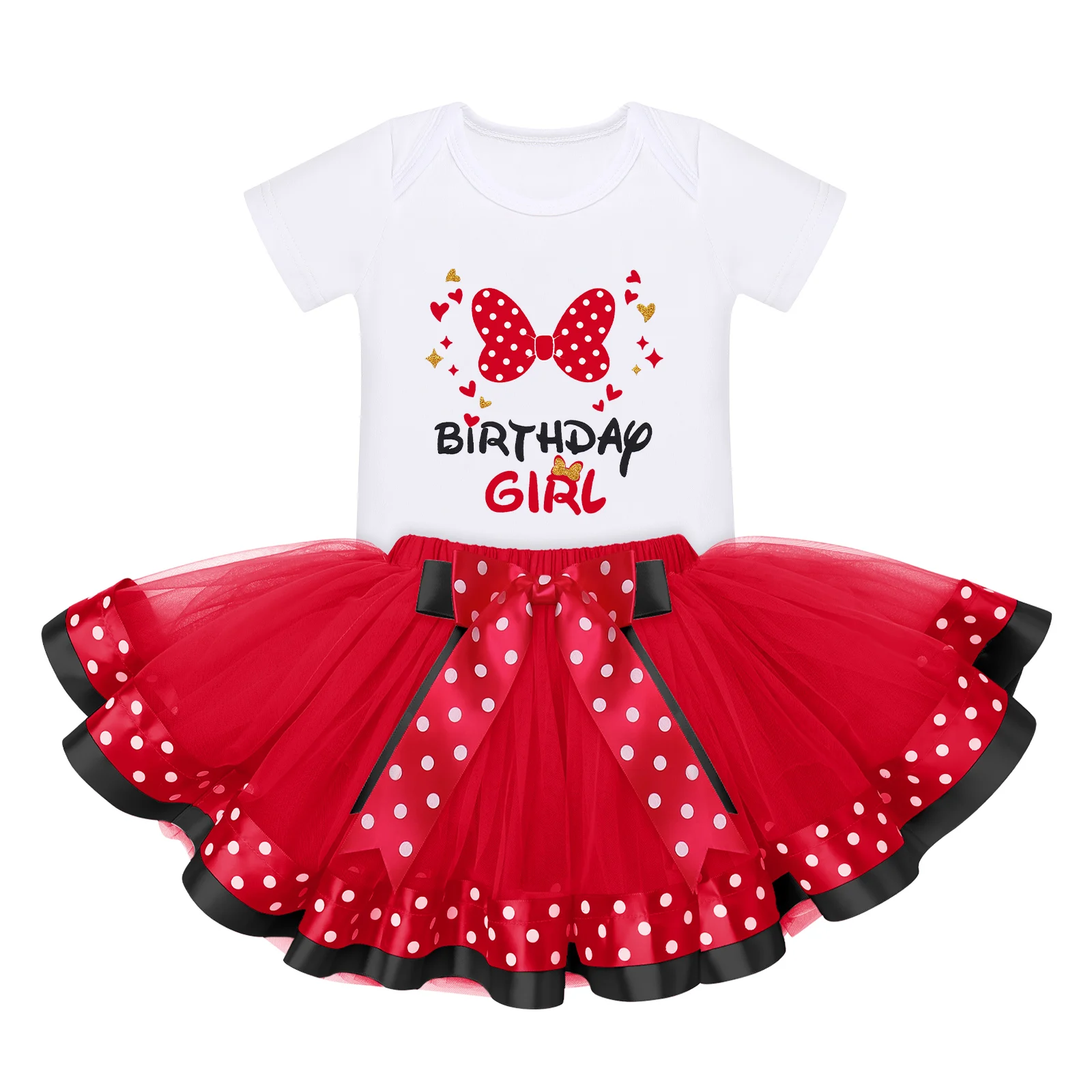 Top Trends: Baby Girls Birthday Tutu Dress Outfit Letter Printing Theme Party Polka Dots Tulle Skirt Birthday Party Holiday Daily Wear Shoppable Styles