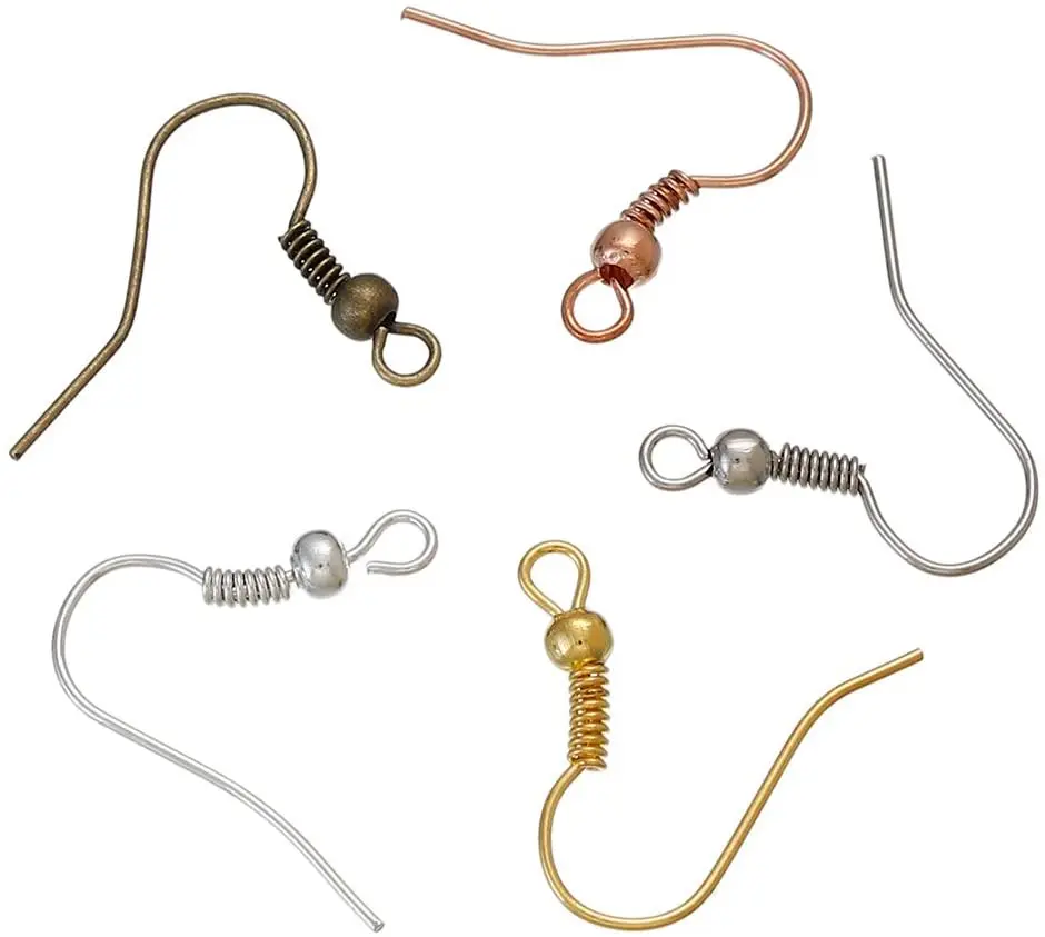 Top Trends: 200pcs 20x17mm Earring Findings Ear Clasps Hooks Fittings DIY Jewelry Making Accessories Iron Hook Ear Wire Jewelry Supplies Shoppable Styles - Image 2