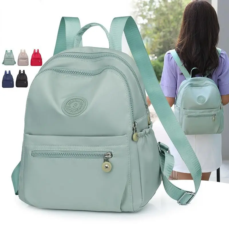 Top Trends: Oxford Cloth Backpack Ladies Daypacks Fresh And Sweet Fashion Casual Light Travel Schoolbag Light Travel Bag Waterproof Rucksack Shoppable Styles