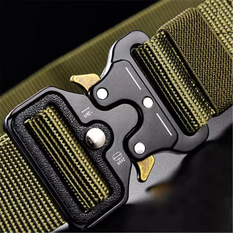 Top Trends: Plus Size 150 170cm Men's Belt Army Outdoor Hunting Tactical Multi Function Combat Survival Marine Corps Canvas Nylon Belts 2020 Shoppable Styles - Image 6