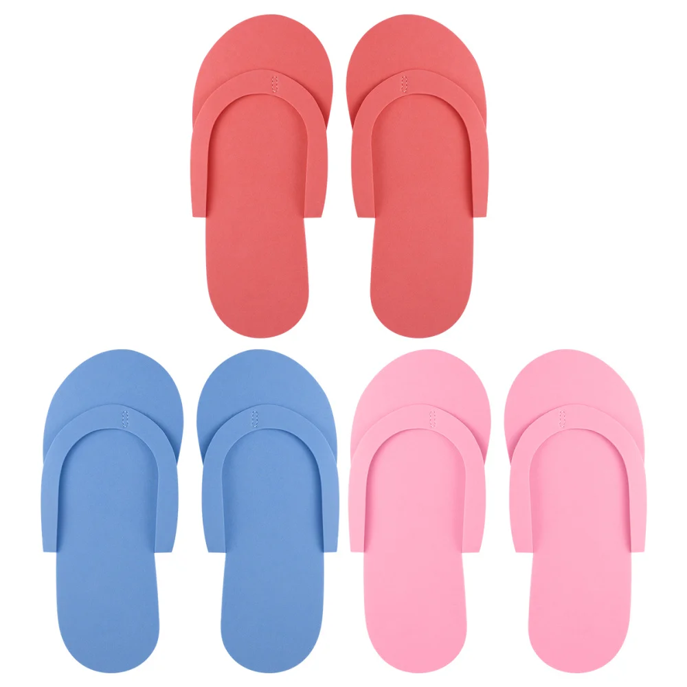 Top Trends: 36 Pairs Disposable Foam Slippers High Quality Foam Pedicure Slipppers For Salon Spa Pedicure (Random Color) Shoppable Styles