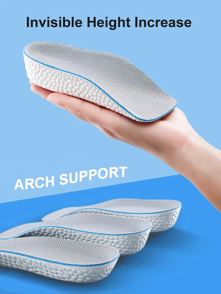 Top Trends: Arch Support Increase Height Insoles Light Weight Soft Elastic Lift For Men Women Shoes Pads 1.5CM 2.5CM 3.5CM Heighten Lift Shoppable Styles