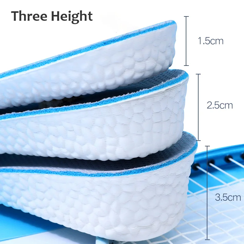 Top Trends: Invisible Height Increase Insoles High Elasticity Soft Breathable Sport Sole Pad For Unisex Shock Absorption Cushion Shoppable Styles - Image 2