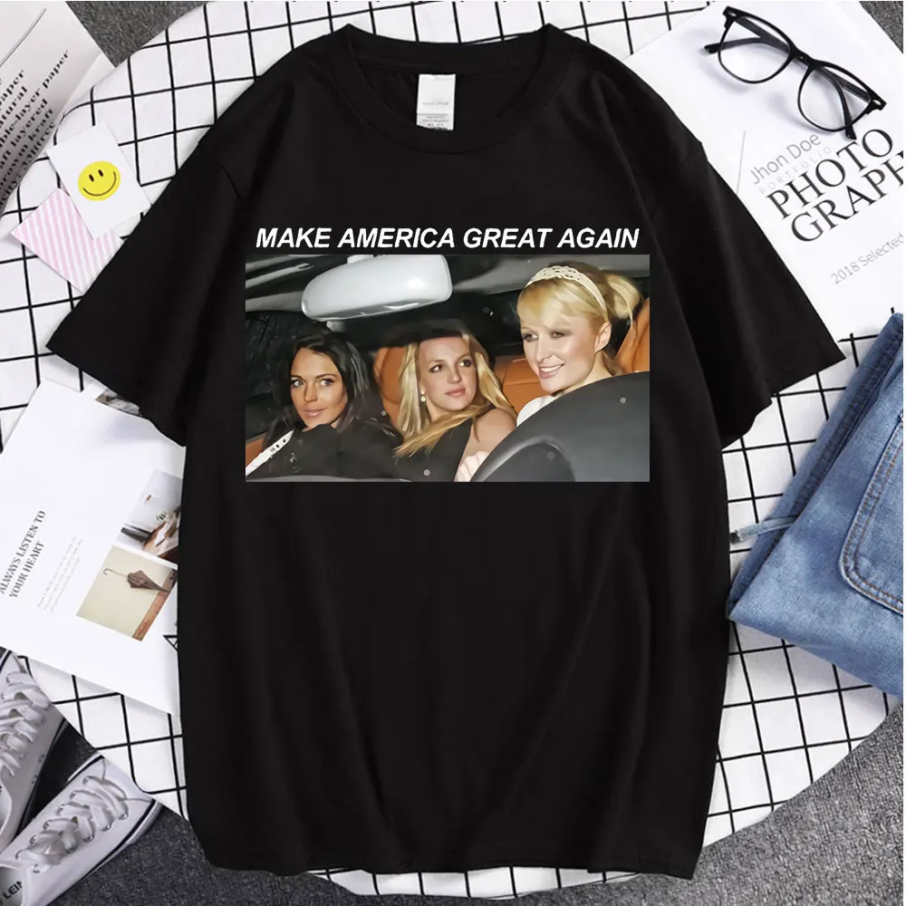 Top Trends: New Style T Shirt Britney Make America Great Again Tees Fashion T Shirt Summer Casual Tops Unsiex Funny Trip T-shirts Streetwear Shoppable Styles