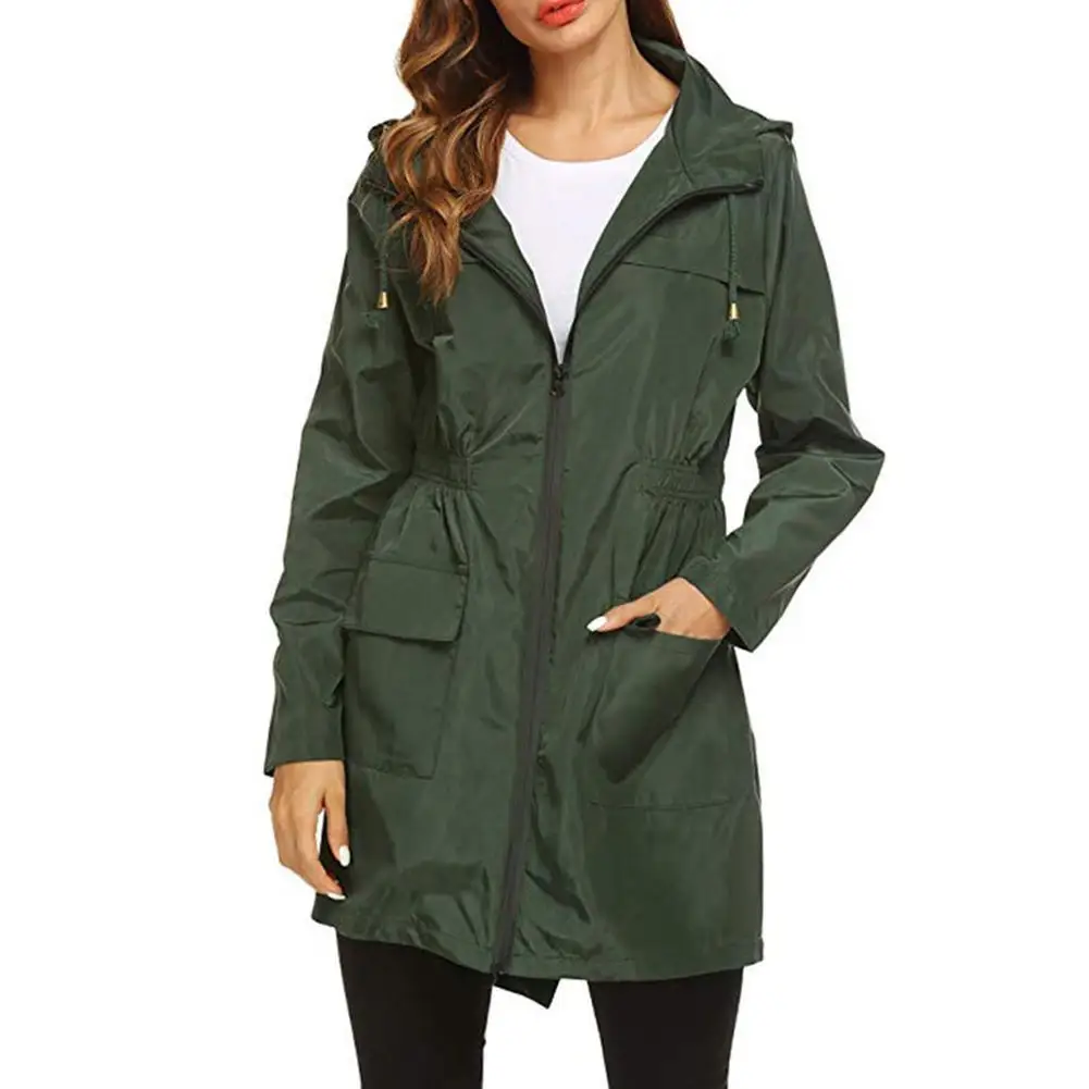 Top Trends: Fashion Women Outdoor Jacket Women Trench Coat Autumn Winter Outdoor Climbing Windproof Waterproof Long Jacket Hooded Shoppable Styles