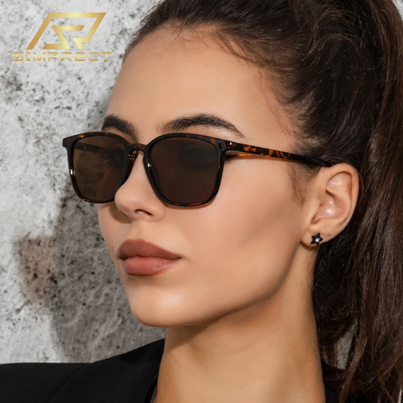 Top Trends: SIMPRECT Fashion Square Sunglasses Women 2023 Luxury Brand Quality UV Protection Sun Glasses Designer Vintage Shades For Women Shoppable Styles